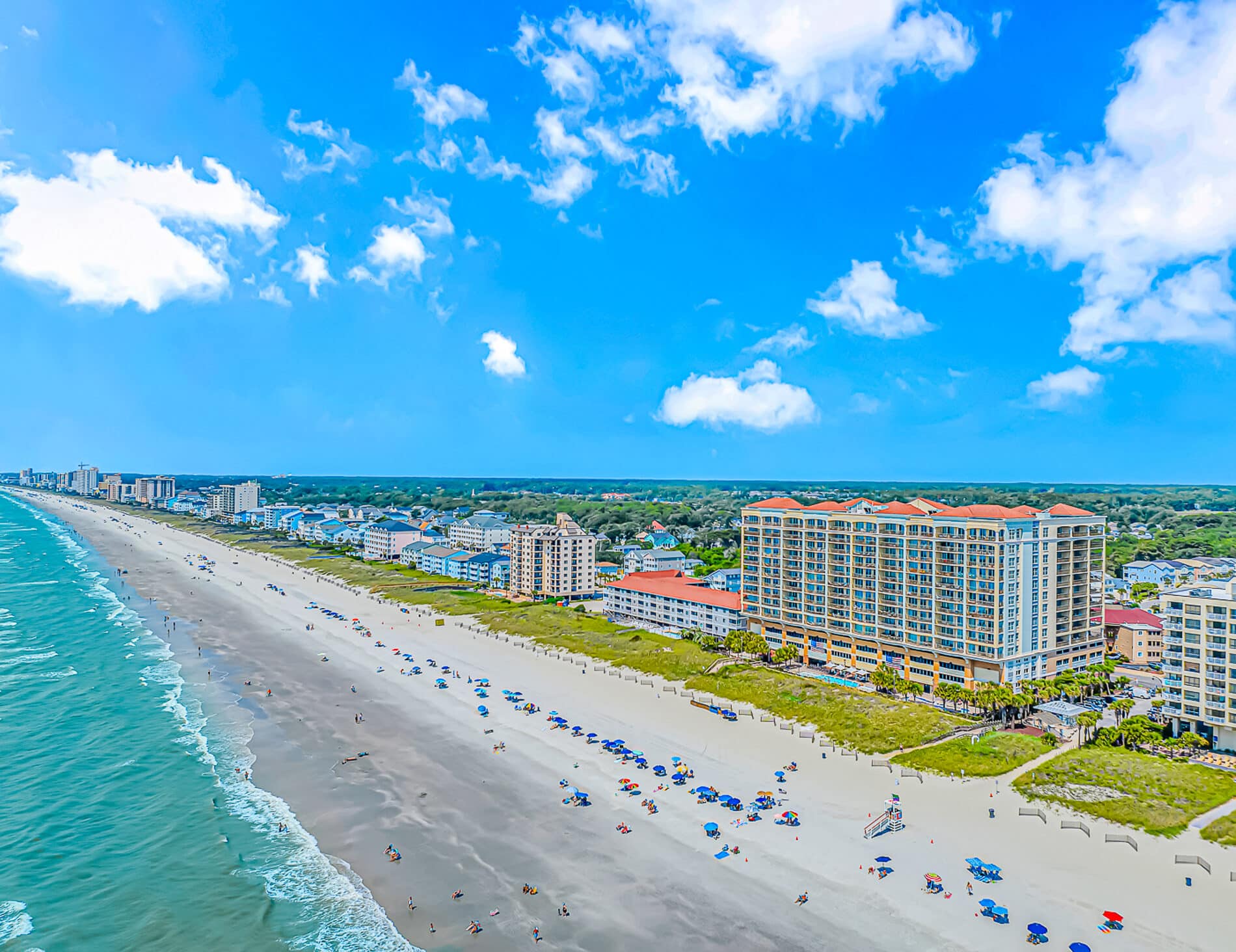 Beach view from Mar Vista Grande in North Myrtle Beach